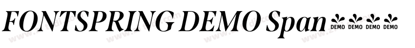 FONTSPRING DEMO Span字体转换